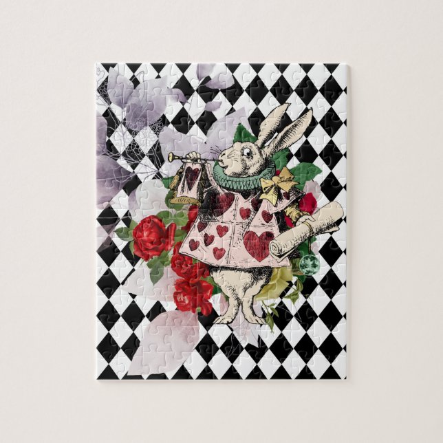 Vintage Alice i Wonderland Pussel (Vertikal)