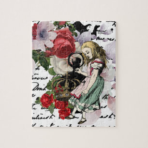 Vintage Alice i Wonderland Pussel