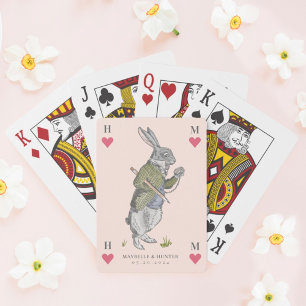 Vintage Alice i Wonderland Rabbit-uppspelningskort Casinokort