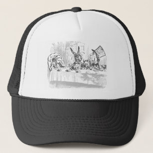 Vintage Alice i Wonderland Tea Party Hat Truckerkeps