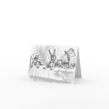 Vintage Alice i Wonderland Tea Party Note Cards