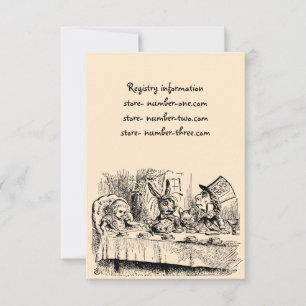 Vintage Alice i Wonderland, Tea Party Scene Inbjudningar