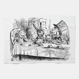 Vintage Alice i Wonderland, Tea Party Scene Kökshandduk