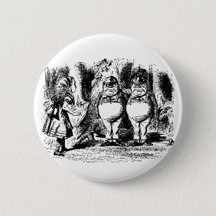 Vintage Alice i Wonderland, Tweedledum Tweedledee Knapp