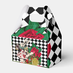 Vintage Alice i Wonderland White Rabbit Presentaskar