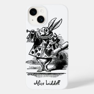 Vintage Alice i Wonderland White Rabbit som Herald