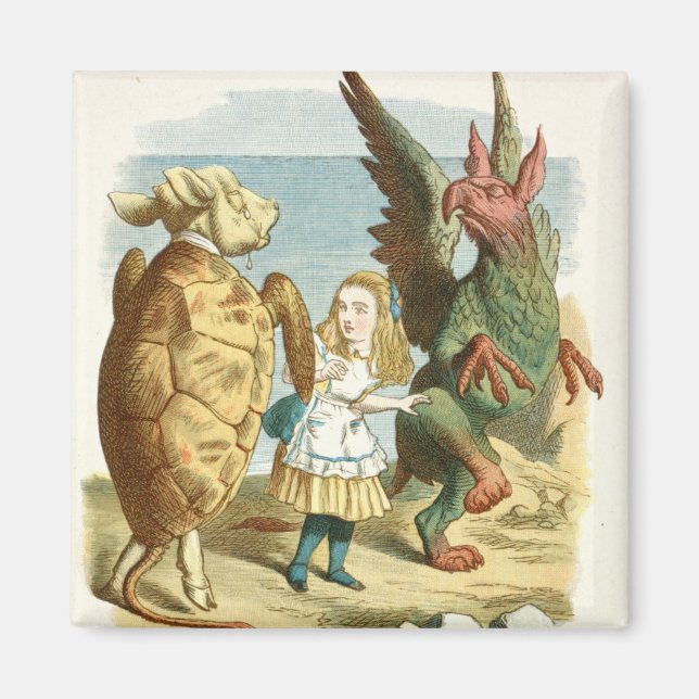 Vintage Alice Illustration Magnet (Framsidan)