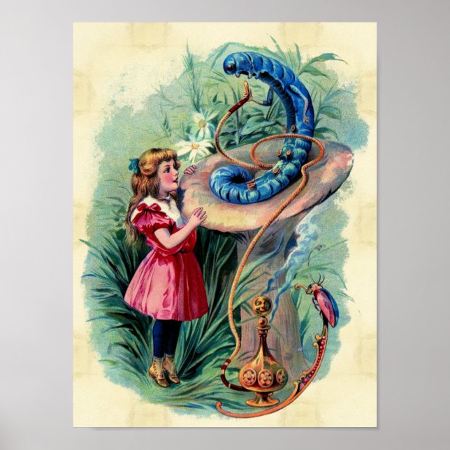 Vintage Alice In Wonderland Poster (Framsidan)