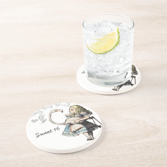 Vintage Alice In Wonderland Underlägg (Sidan)