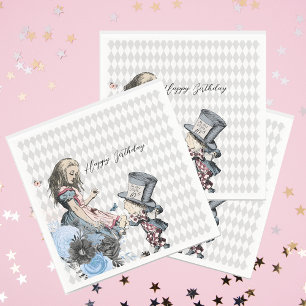 Vintage Alice & Mad Hatter-Anpassadet Pappersservett