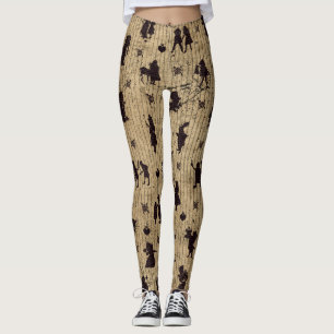vintage Alice mönster leggings