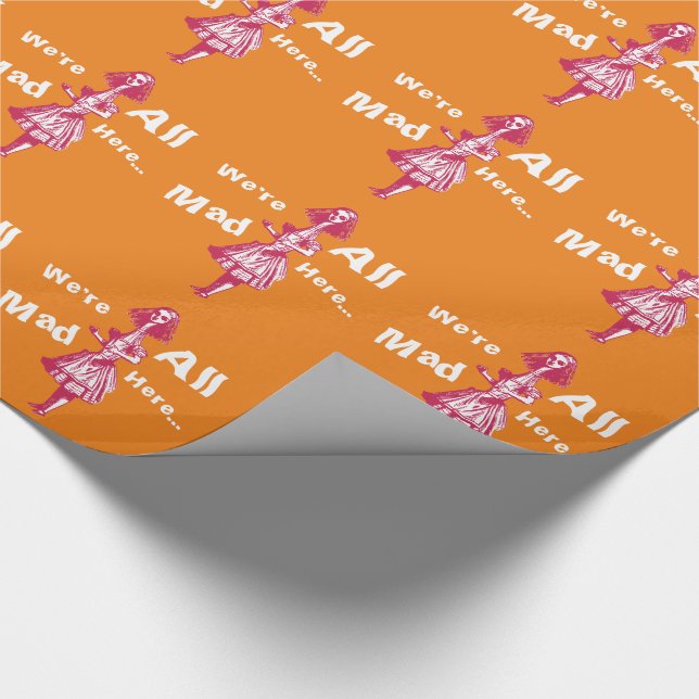 Vintage Alice Stretched i Wonderland Presentpapper (Hörn)