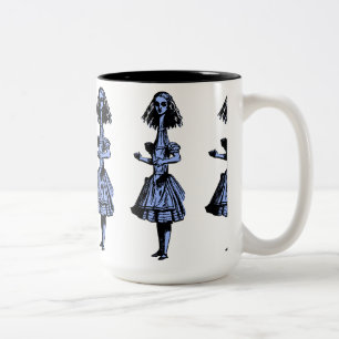 Vintage Alice Stretched i Wonderland Två-Tonad Mugg