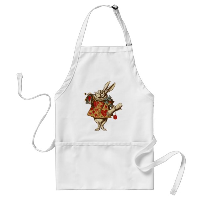 Vintage Alice White Rabbit Förkläde (Framsidan)