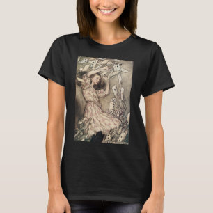 Vintage Alices Äventyr i Underlandet av Rackham T-shirt