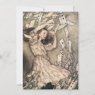 Vintage Alices Äventyr i Wonderland av Rackham Inbjudningar