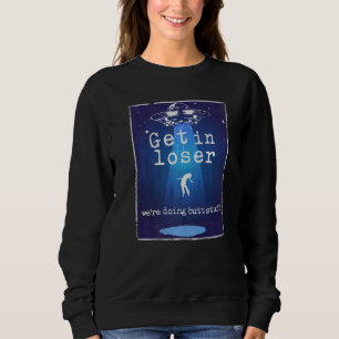 Vintage Alien Abduction Ufo In Loser Butt Stuf T Shirt