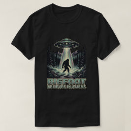 Vintage Alien Bigfoot UFO vandrarförening T Shirt