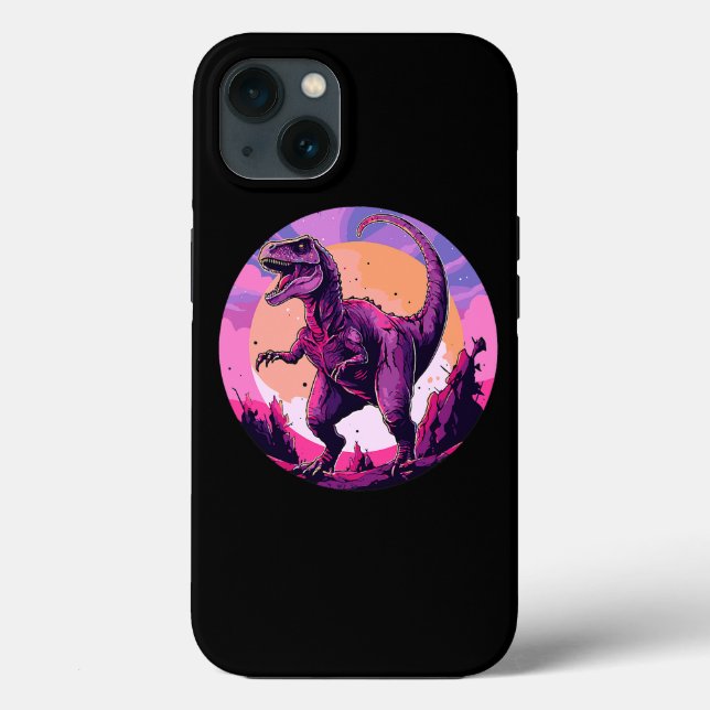 Vintage Alien Dinosaur i Rymden (Baksida)