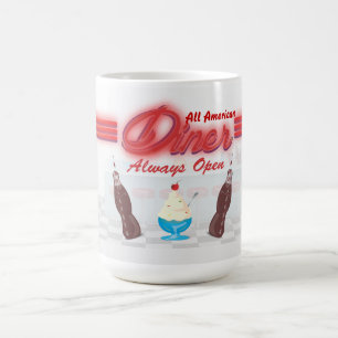 Vintage All American Diner Kaffemugg