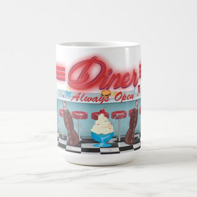 Vintage All American Diner Kaffemugg (Center)