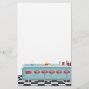 Vintage All American Middag Brevpapper