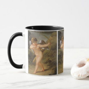 Vintage Alla hjärtans dag, Cupid med båge och pil Mugg