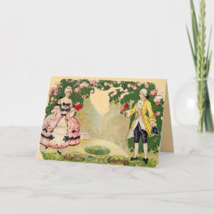 Vintage Alla hjärtans dagskort Helgkort