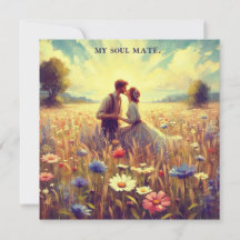 Vintage Alla hjärtans ~ MIN SJÄLSKOMPIS ~ Par ~