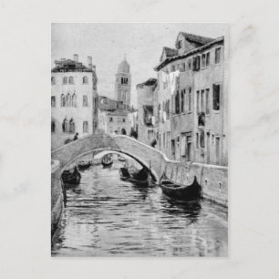 Vintage Allingham Campanile San Stefano Venice Vykort