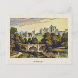Vintage Alnwick Castle Northumberland Vykort