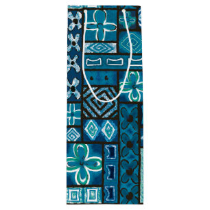 Vintage Aloha Gift Bag Pua Blue