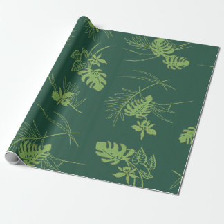 Vintage Aloha Gift Wrap | Lau Barkcloth Grönt Presentpapper