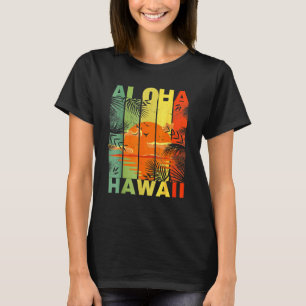 Vintage Aloha Hawaii Hawaiian Island Beach Vacati T Shirt