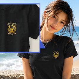 Vintage Aloha State Hawaii Est 1971 Gold Crest T Shirt