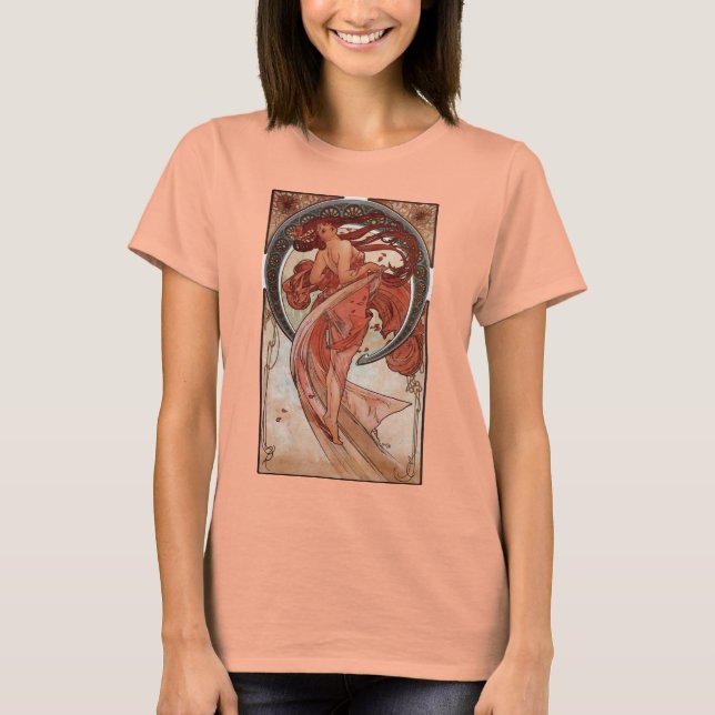 Vintage Alphone Mucha Dance T-shirt (Framsida)