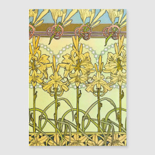 Vintage Alphonse Mucha Art Nouveau Liljemönster