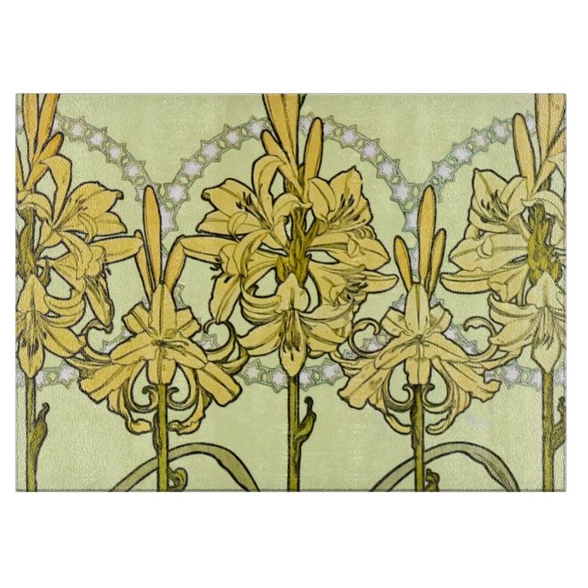 Vintage Alphonse Mucha Art Nouveau Liljemönster (Framsidan)