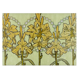 Vintage Alphonse Mucha Art Nouveau Liljemönster