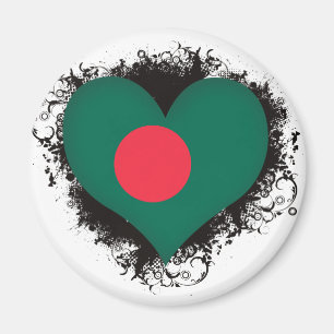 Vintage älskar jag Bangladesh Magnet