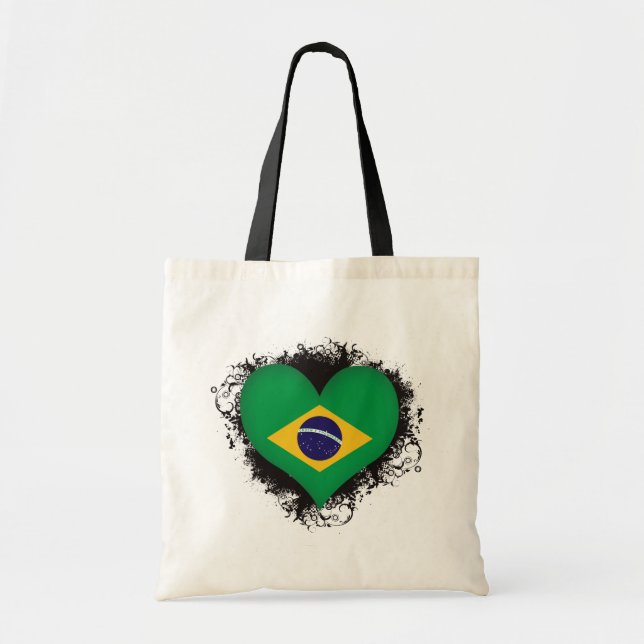 Vintage älskar jag Brasilien Tygkasse (Framsidan)