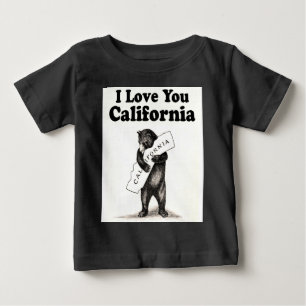 Vintage älskar jag dig Kalifornien Tee Shirt