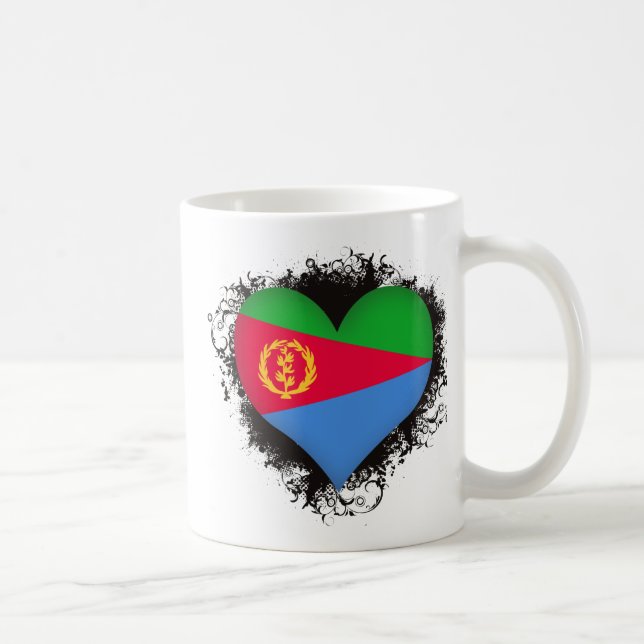 Vintage älskar jag Eritrea Kaffemugg (Höger)