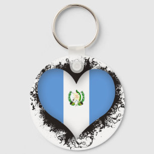 Vintage älskar jag Guatemala Nyckelring