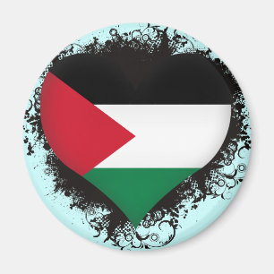 Vintage älskar jag Palestina Magnet
