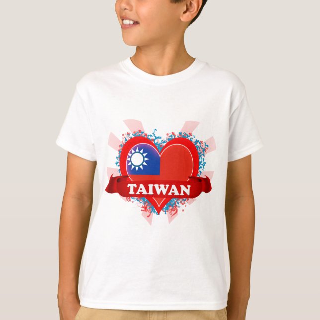 Vintage älskar jag Taiwan T Shirt (Framsida)