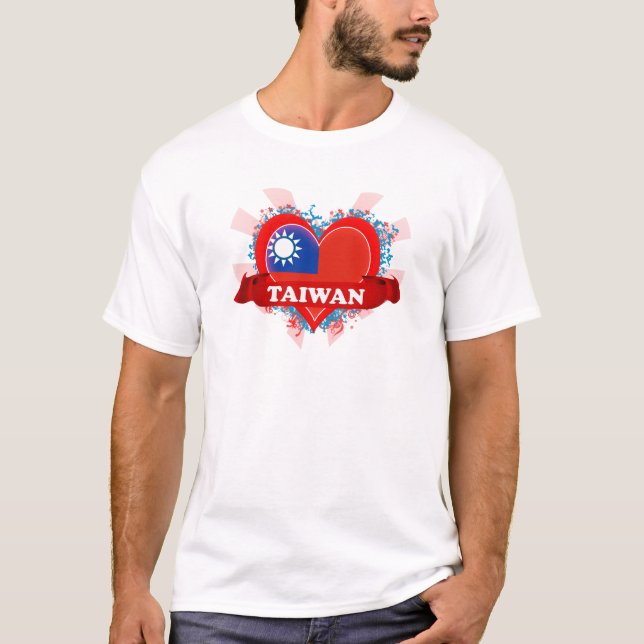 Vintage älskar jag Taiwan T-shirt (Framsida)