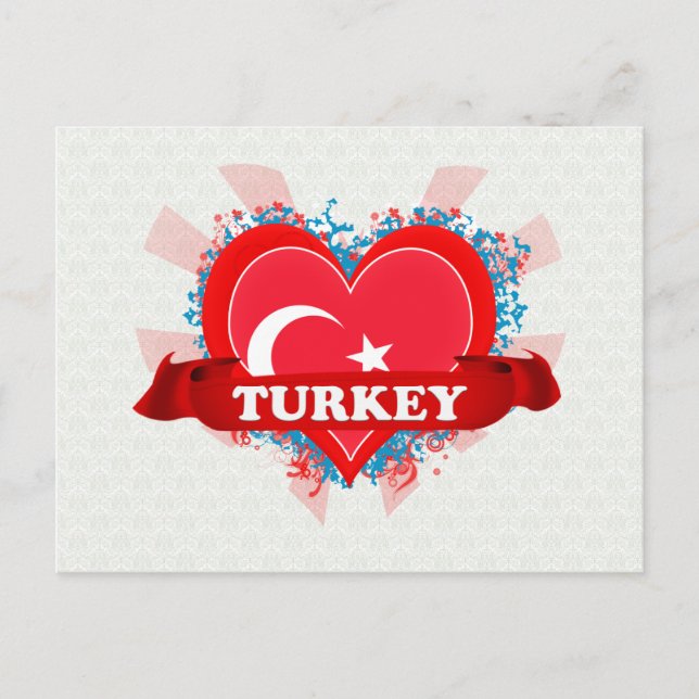 Vintage älskar jag Turkiet Vykort (Framsida)