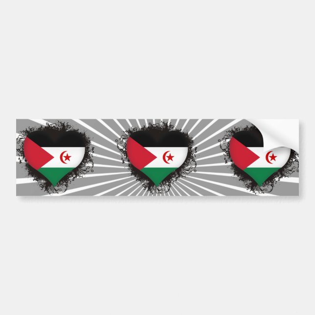 Vintage älskar jag Western Sahara Bildekal (Framsidan)