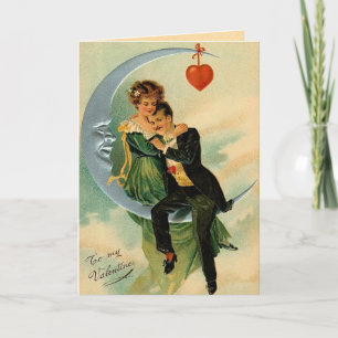 Vintage Älskare Alla hjärtans dagskort Helgkort